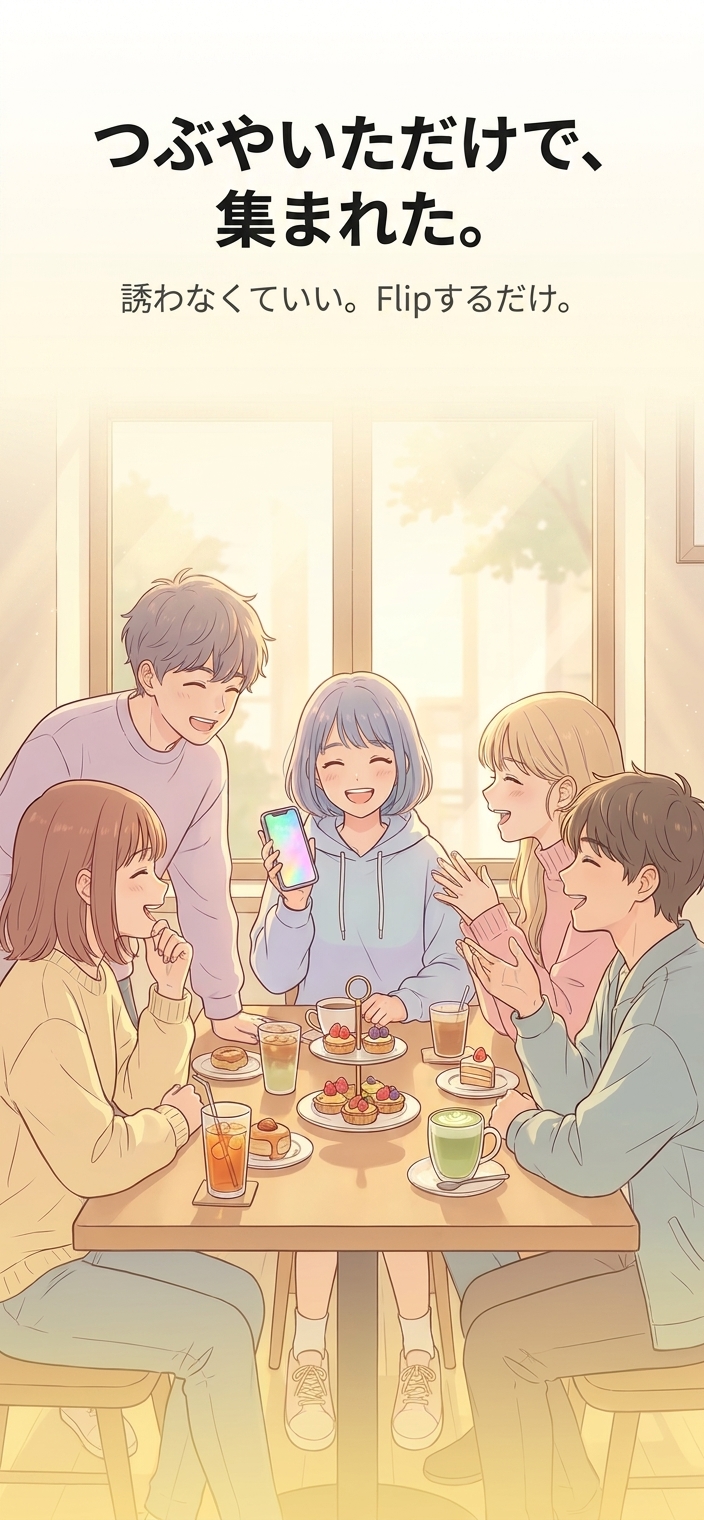 集まる